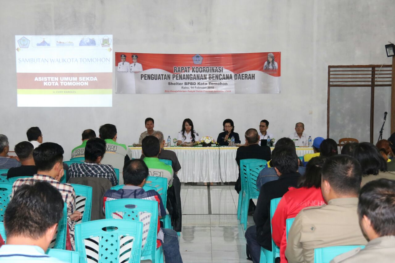 Biro Kesra Pemprov Gelar Rakor Penguatan Penanganan Bencana Di Tomohon