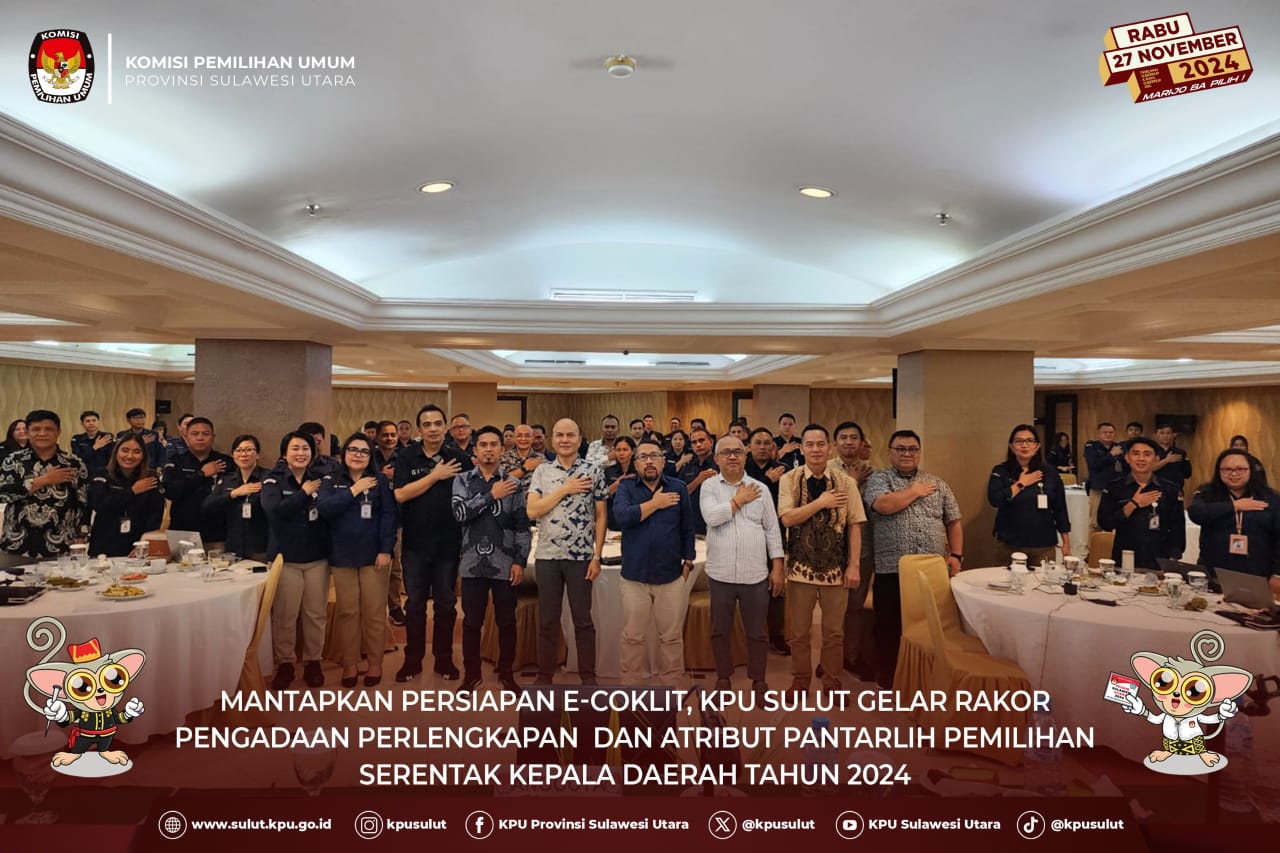 KPU Sulut Mantapkan Persiapan e-Coklit 