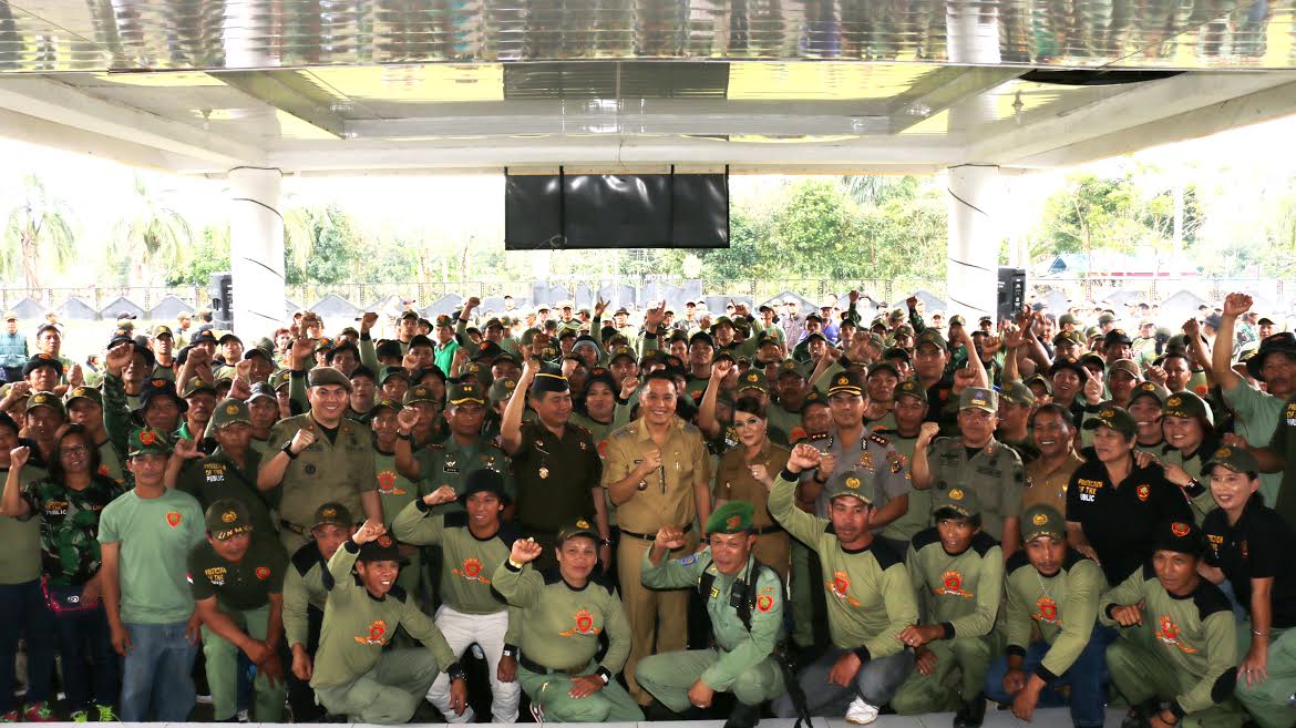 Apel Akbar Satpol-PP dan Linmas se-Kota Tomohon