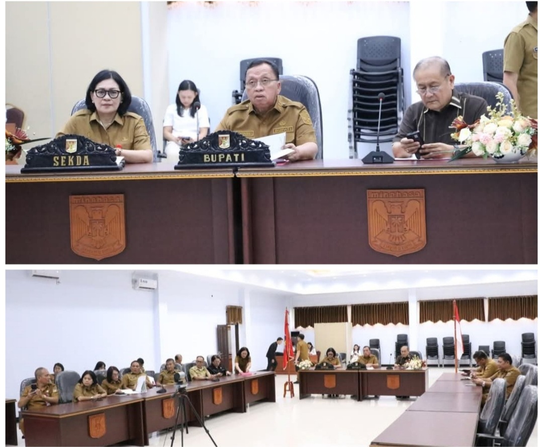 Bupati RD Bersama Jajaran Ikuti Rakor TPID dan Sosialisasi Sekolah Unggulan Garuda Secara Virtual