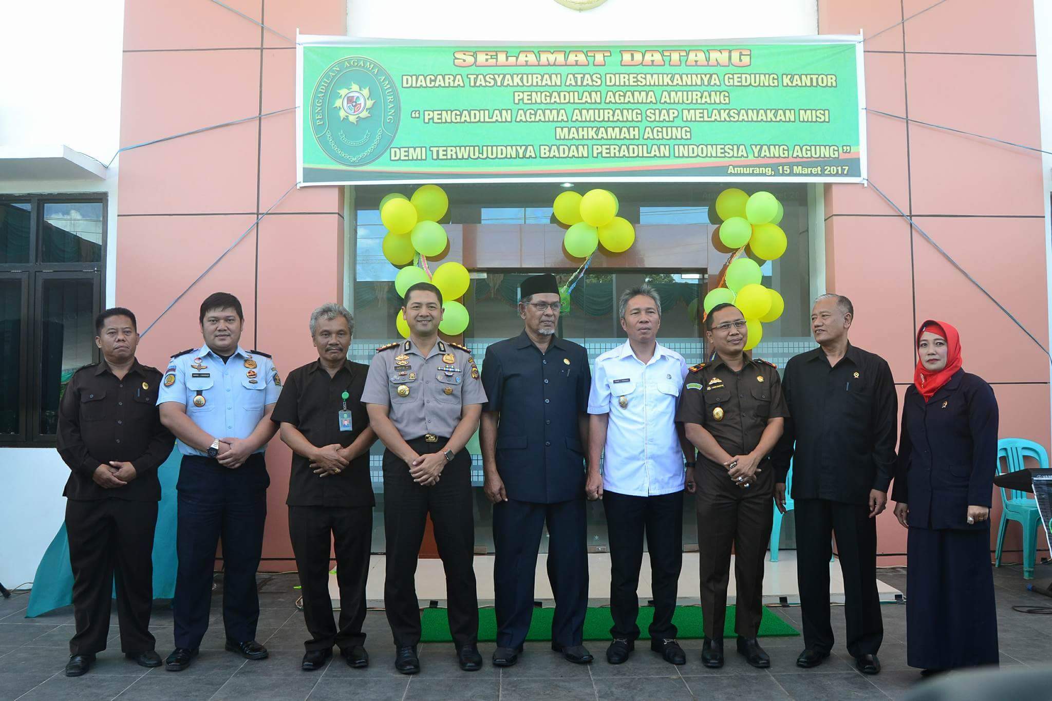 Wabup Hadiri Peresmian Pengadilan Agama Amurang