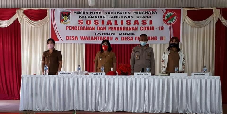 Pemkab Minahasa Intens Hadapi Covid-19, Pemdes Langowan Utara Apresiasi