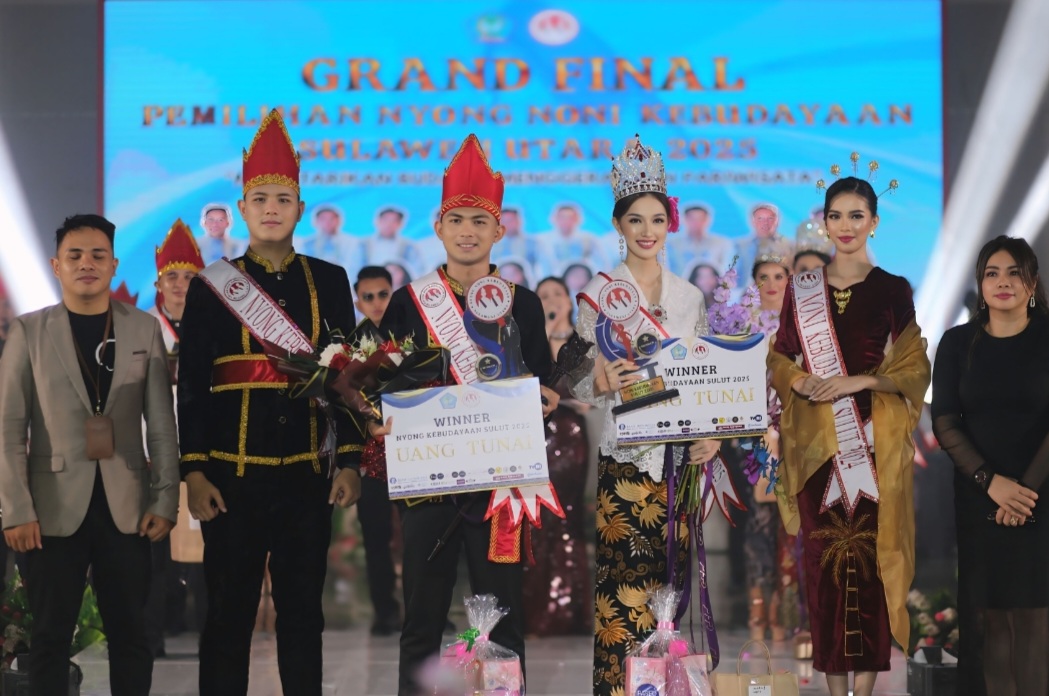 Perwakilan Bitung dan Mitra Raih Penghargaan Nyong Noni Kebudayaan Sulut