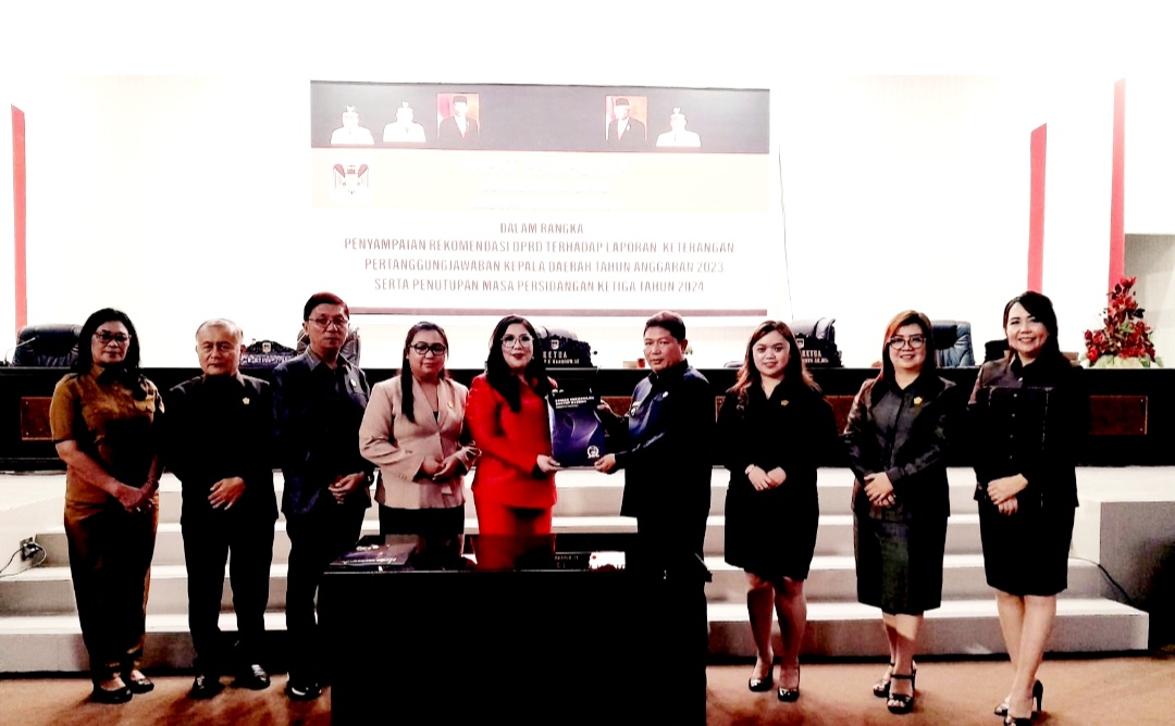DPRD Minahasa Gelar Rapat Paripurna Penyampaian Rekomendasi LKPJ 2023 Serta Tutup Buka Masa Persidangan ketiga 2024