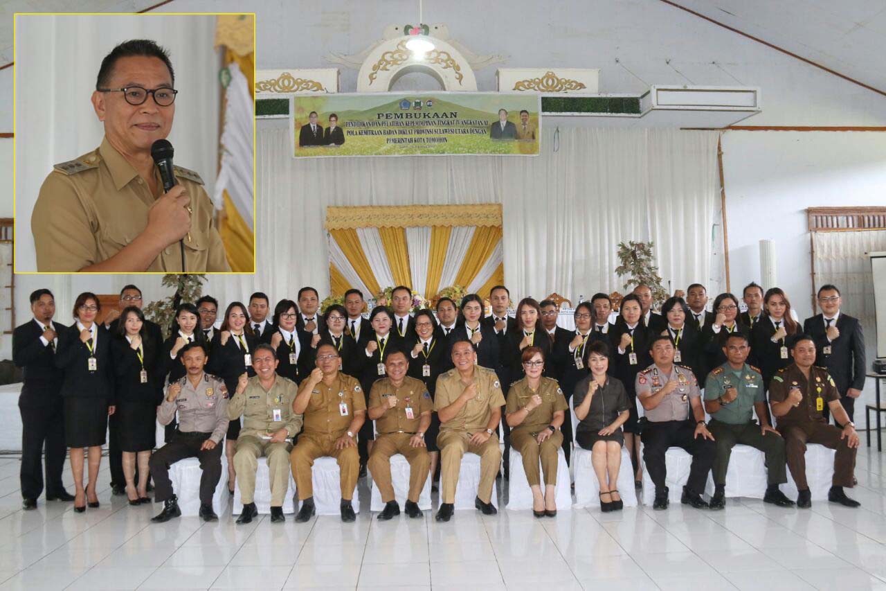 Eman Resmi Membuka Diklatpim IV Aangkatan XI Pemkot Tomohon
