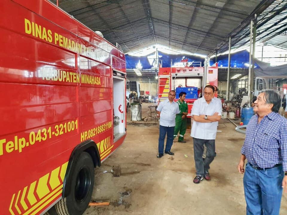 Bupati Roring Cek Kesiapan 2 Unit Damkar Untuk Minahasa