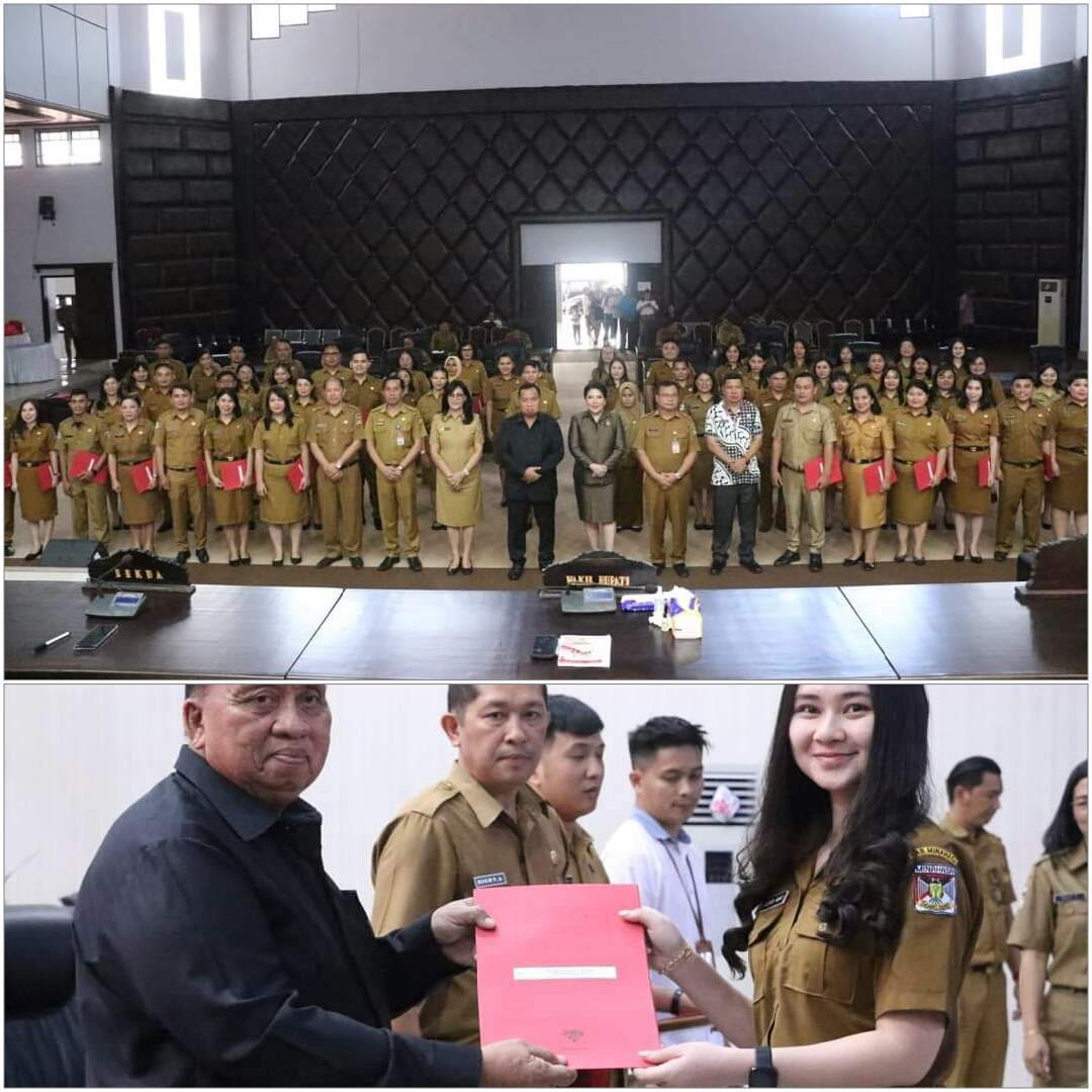 Wabup Dondokambey Serahkan SK Pengangkatan Kepada 58 P3K Bidang Kesehatan di Minahasa