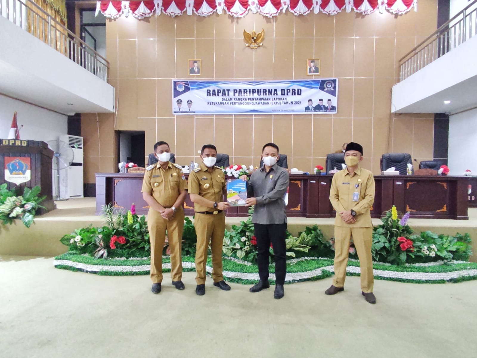 DPRD Boltim Gelar Paripurna Penyampaian LKPJ Tahun 2021