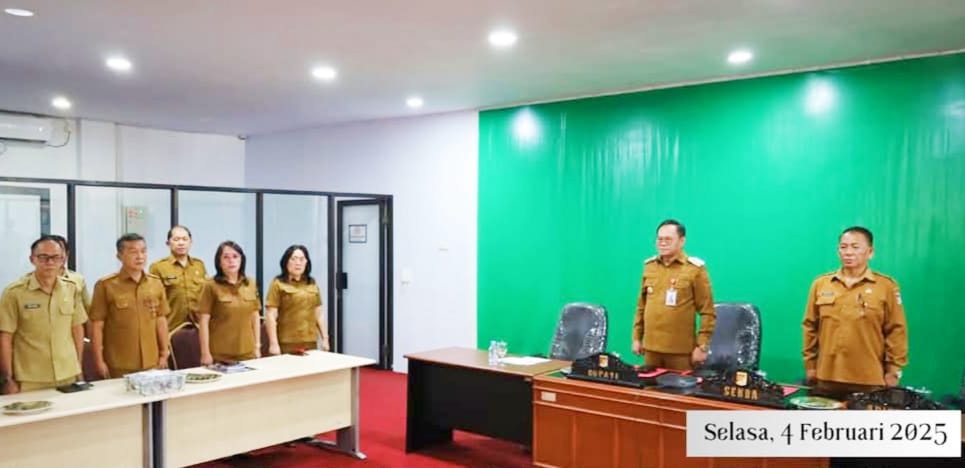 Secara Daring, Pj Bupati Noudy Tendean Ikuti Rakor TPID 