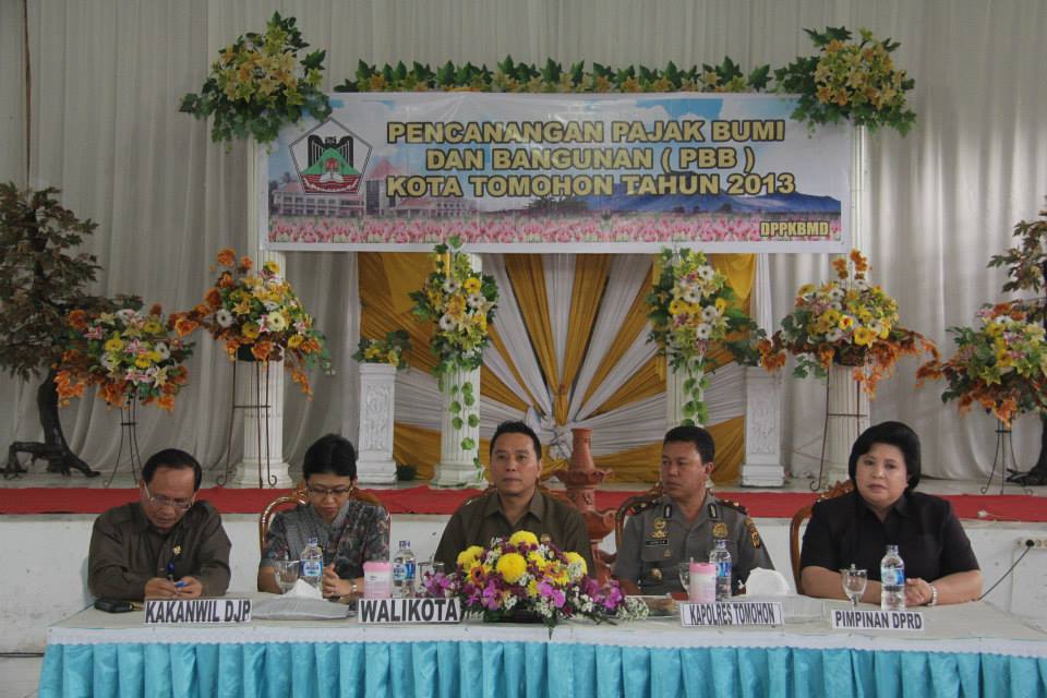 Pemkot Tomohon Canangkan Pajak Bumi Dan Bangunan