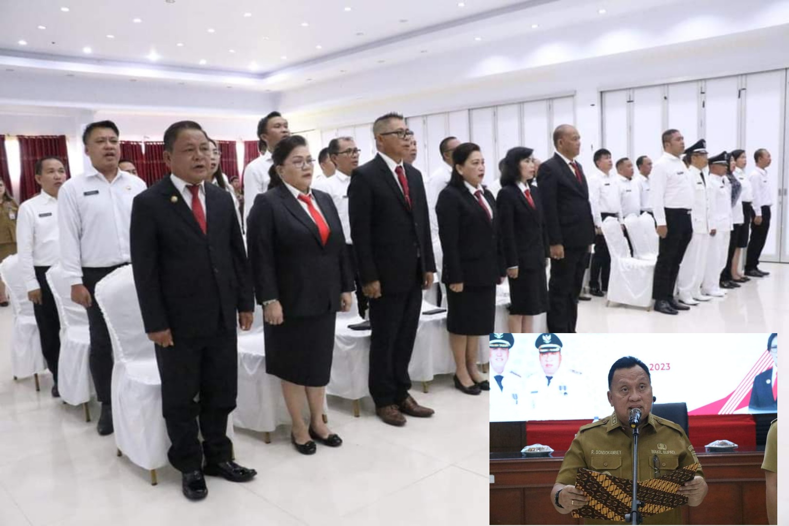 Wabup RD Lantik 26 Pejabat Eselon II, III dan IV di Jajaran Pemkab Minahasa