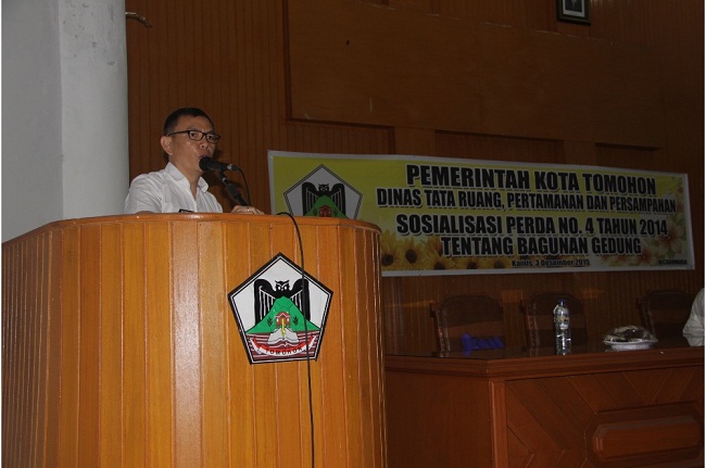 Bangunan Gedung di Kota Tomohon Harus Sesuai Aturan Penataannya