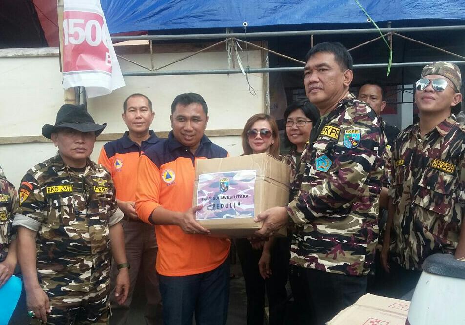 Ratusan Kader KB-FKPPI Hentarkan Bantuan Bencana Kota Cakalang