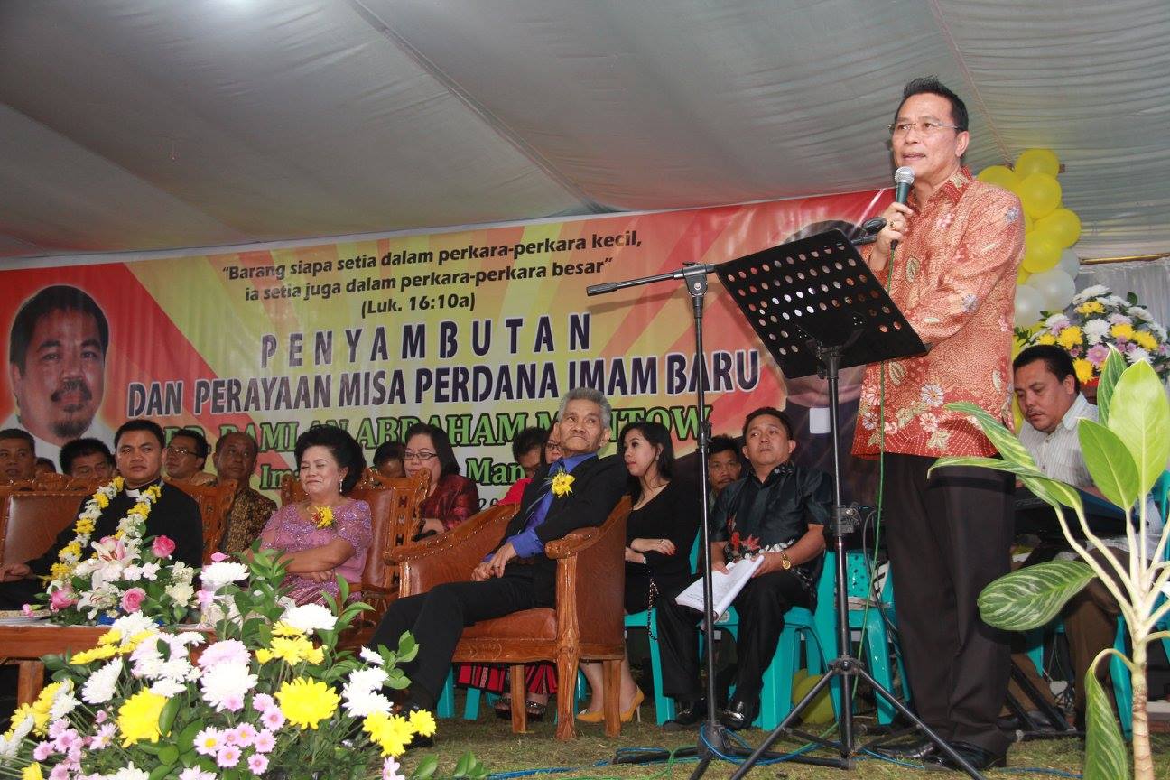 Perayaan Misa Perdana Pastor Ramlan Abraham Mantow