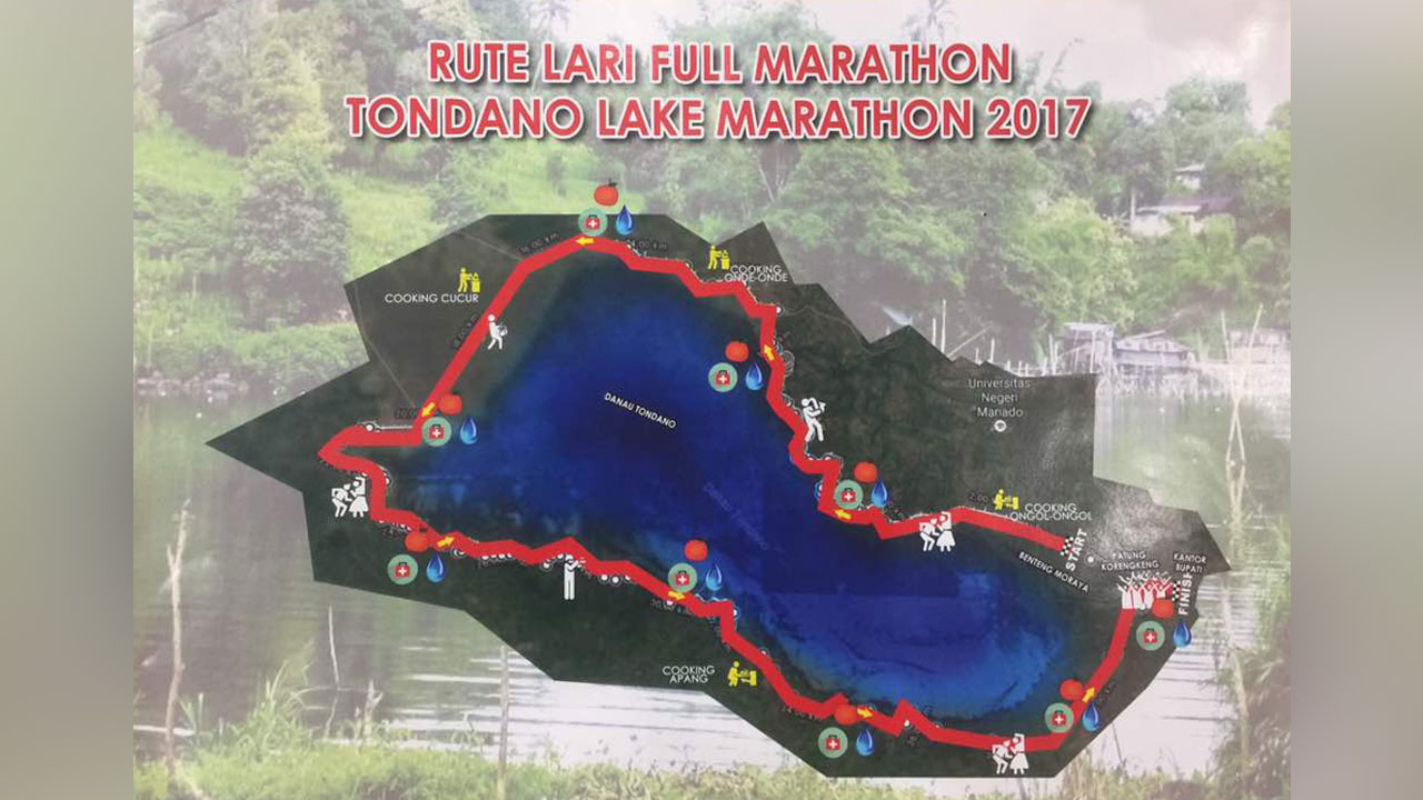 Lomba Marathon Internasional Digelar di Danau Tondano