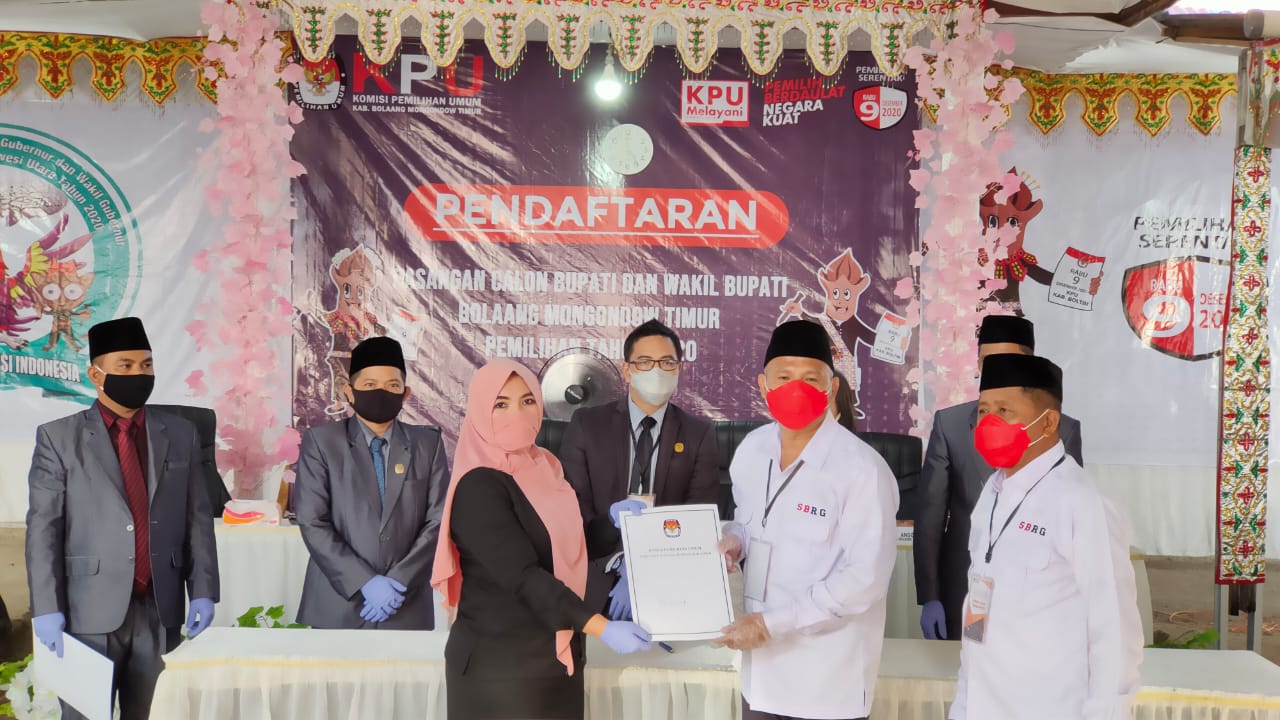 Mendaftar ke KPU Boltim, SB-RG Dilepas Secara Adat Mongondow