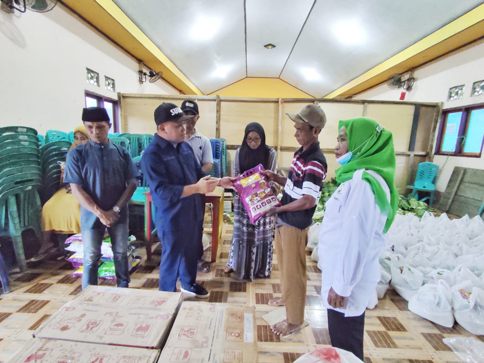Aksi Kemanusiaan, DPD PAN Boltim Bantu Korban Banjir di Motongkad