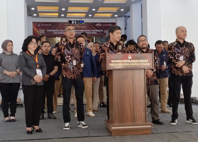 KPU Sulut Resmi Membuka Pendaftaran Paslon Gubernur dan Wakil Gubernur Sulut