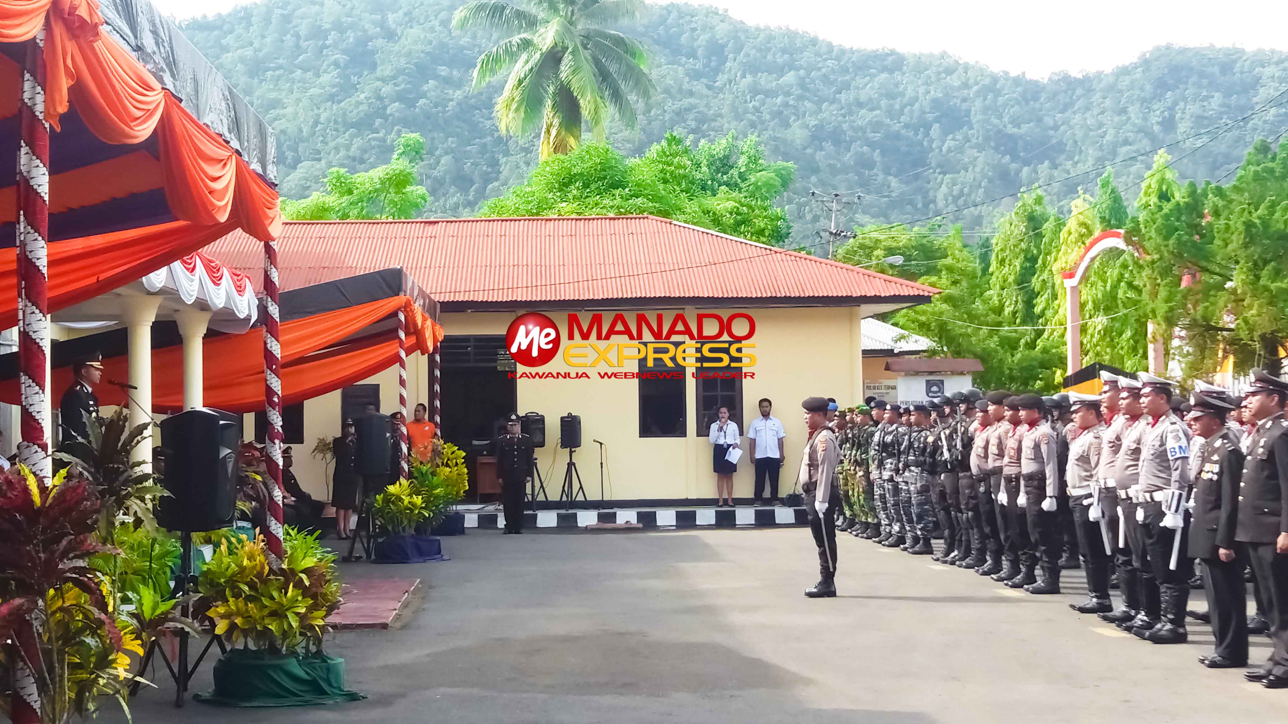 Polres Sangihe Gelar Upacara HUT Bhayangkara Ke-71   