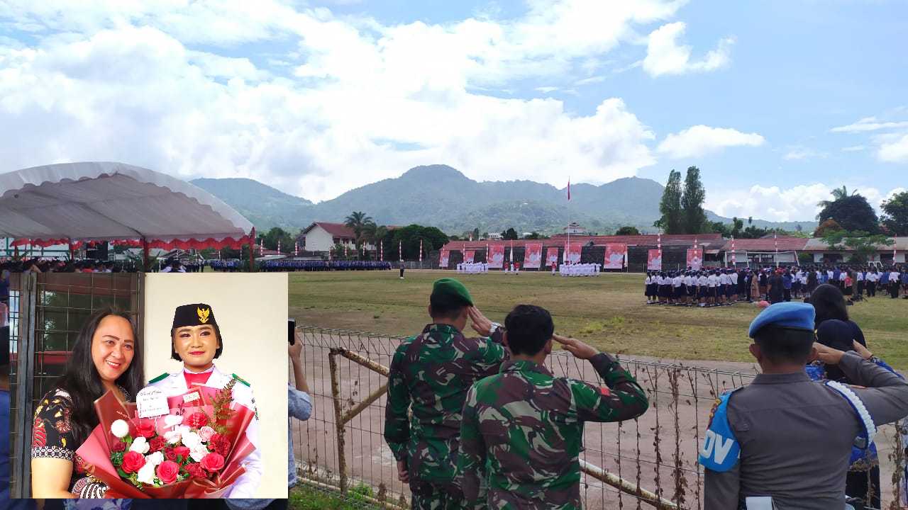 Paskibraka Tomohon Sukses Kibarkan Sang Merah Putih 