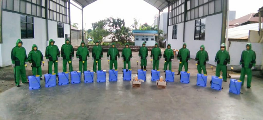 Kelurahan Lansot Kembali Lakukan Penyemprotan Disinfektan 