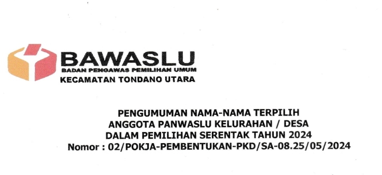 Nama-Nama Terpilih, Anggota PKD Kabupaten Minahasa 2024