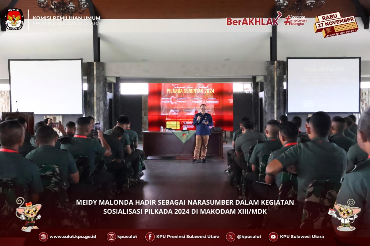 Di Makodam Merdeka, Malonda: Pilkada Harus Melibatkan Semua Stakholder