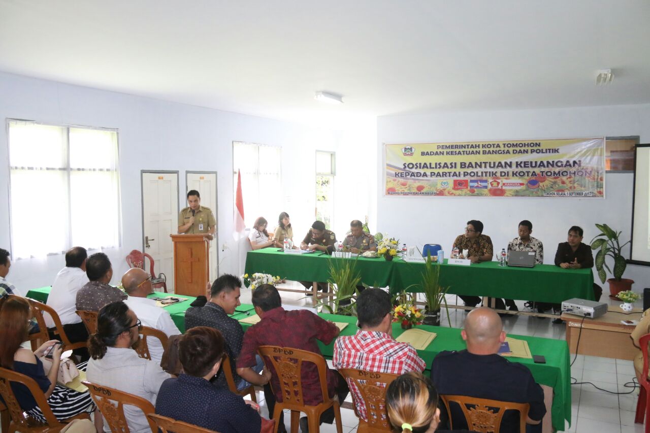 Pemkot Tomohon Sosialisasikan Bantuan Keuangan Parpol