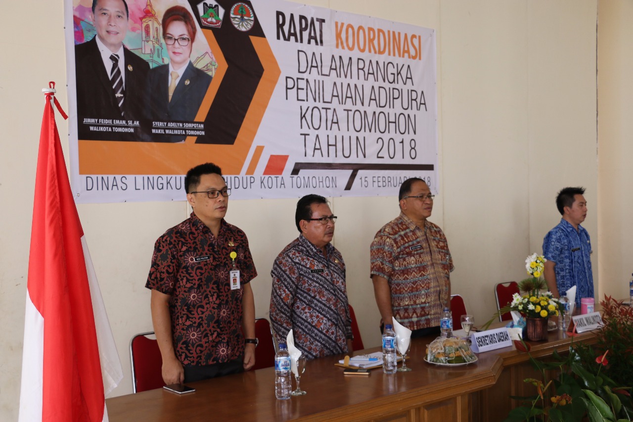 DLH Tomohon Gelar Rakor Persiapan Penilaian Adipura Tahun 2018