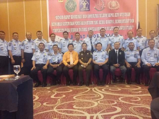 Kemenkum-HAM Sulut Gelar Rapat Instansi Penegakan Hukum se-Sulut