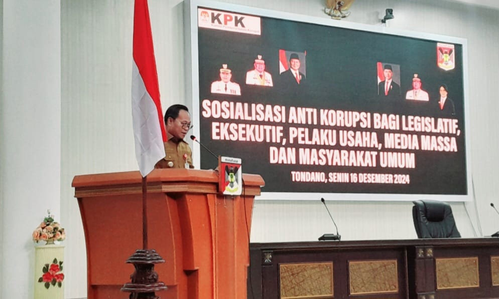 Bupati Tendean Hadiri Sosialisasi Anti Korupsi di DPRD Minahasa