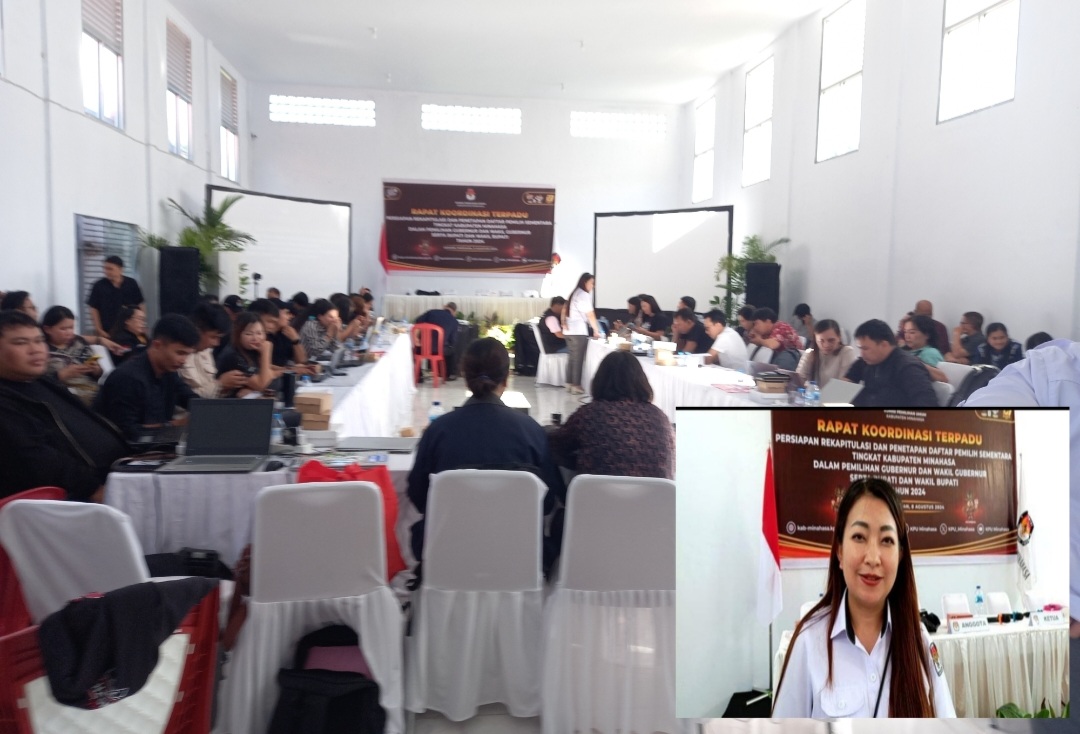 Jelang Pilkada 2024, KPU Minahasa Gelar Rakor Terpadu Persiapan Rekapitulasi dan Penetapan DPS 