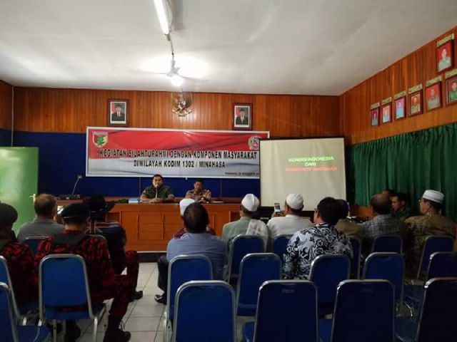 Jaga Stabilitas Keamanan, Kodim 1302/Minahasa Bersilaturahmi