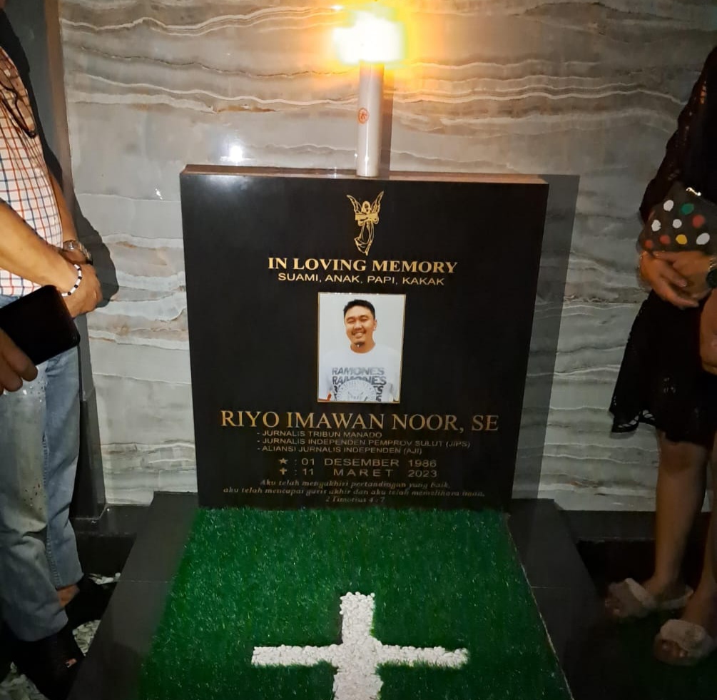 AJI Manado Kembali Pertanyakan Pengusutan Kasus Kecelakaan Lalin Jurnalis Riyo Noor