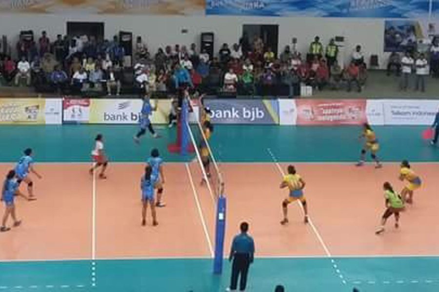 Tim Voli Sulut Kalahkan Putri Riau