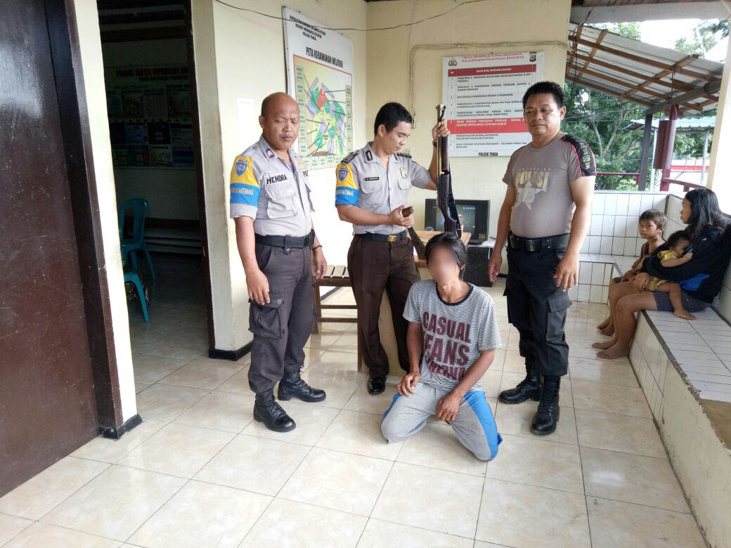 Ancam Istri Dengan Parang Dan Senapan Angin, FR Diamankan Polisi