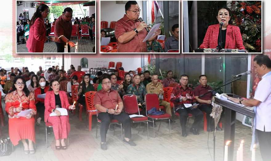 Ibadah Natal PMI Minahasa, RD: Mari Kita Rayakan Dengan Kesederhanaan