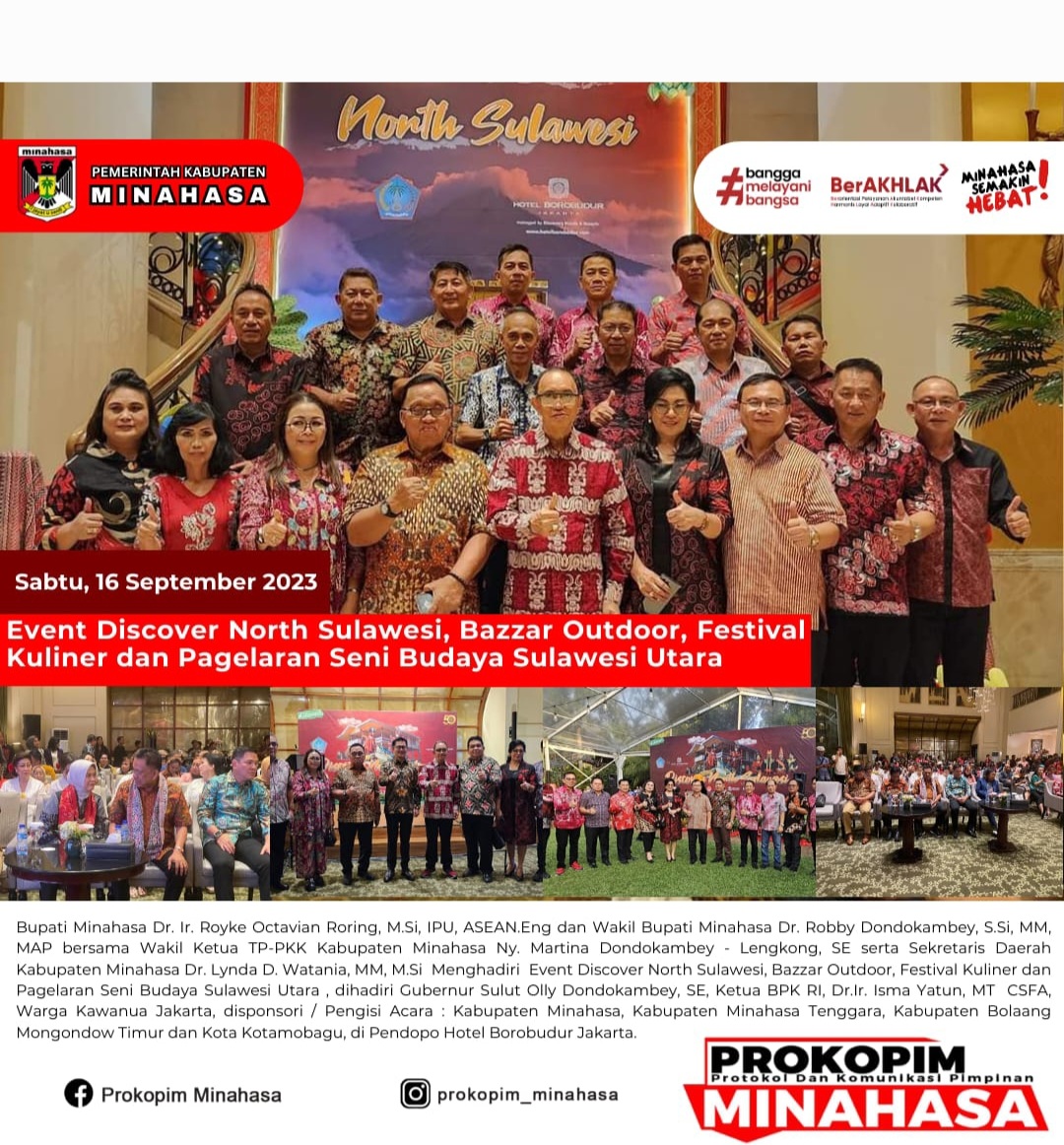 Minahasa Tampil Memukau Pada Even Discover North Sulawesi di Hotel Borobudur