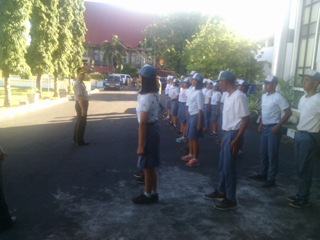 Persiapan Digenjot, Kapolres Minsel Pantau Latihan Paskibraka