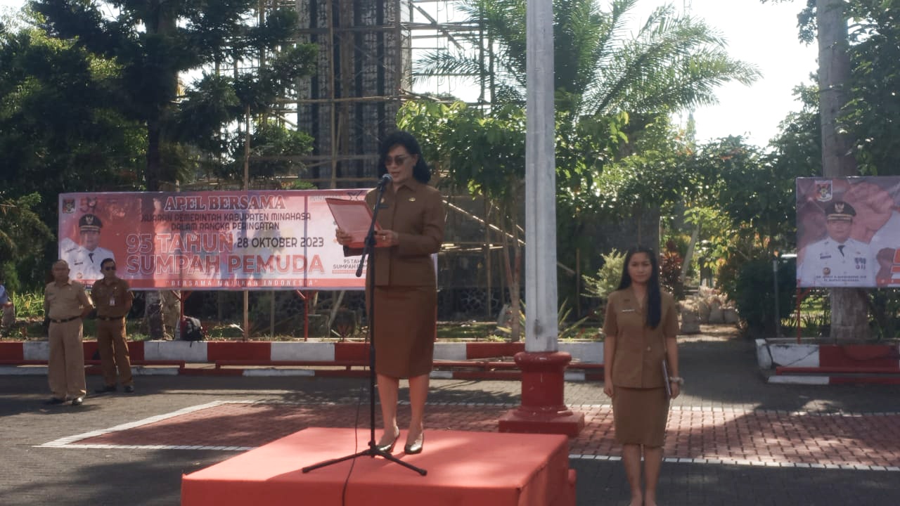 Sekda Minahasa Pembina Upacara pada Peringatan Hari Sumpah Pemuda
