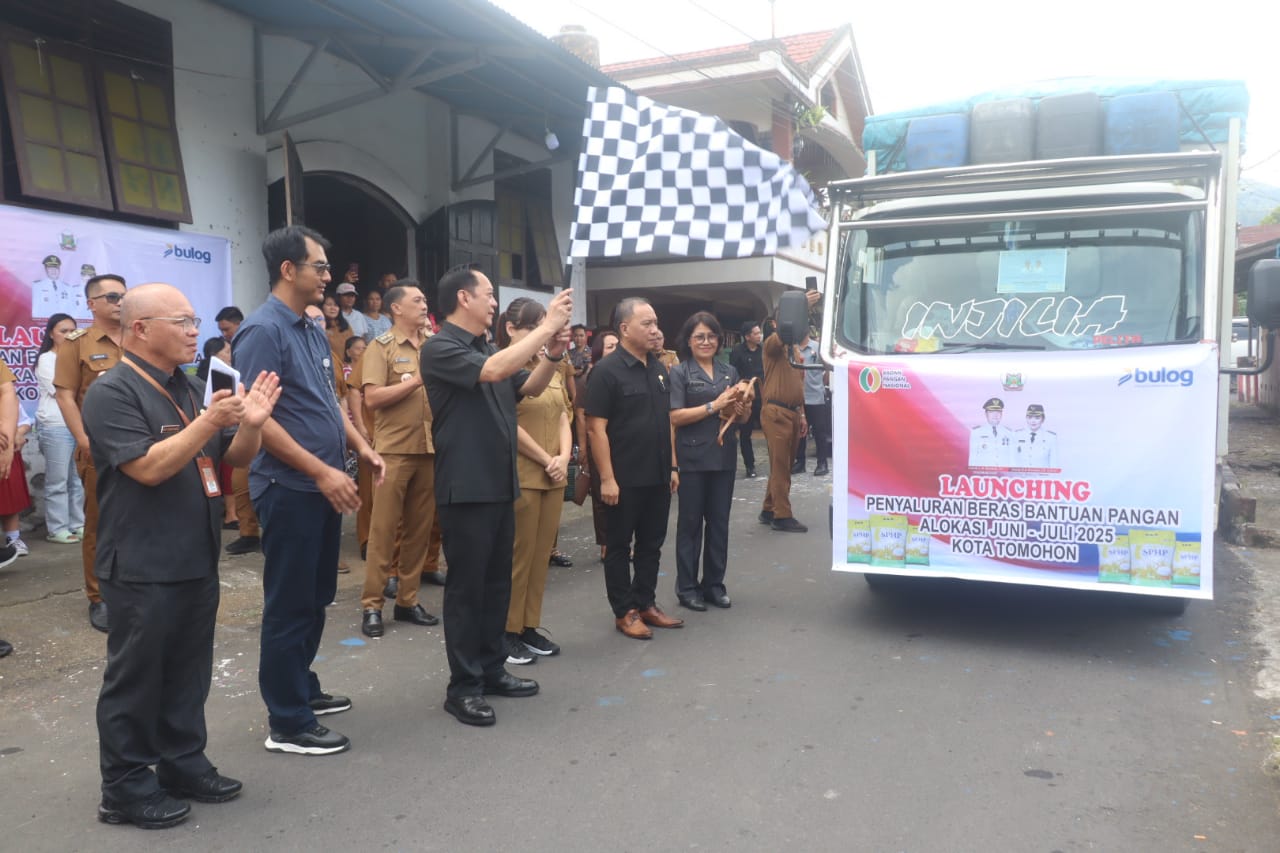 Pemkot Tomohon Luncurkan Bantuan Beras Bulog Periode Juni-Juli 