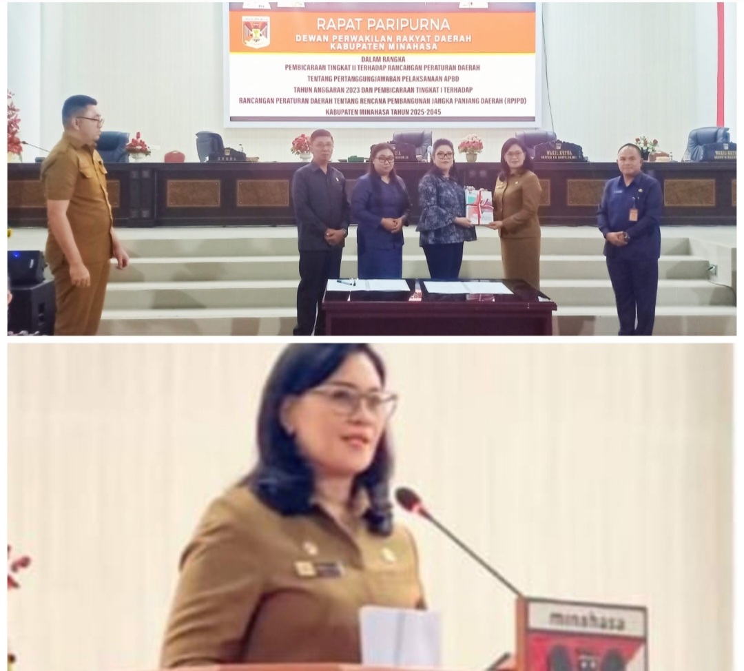 Sekda Lynda Watania Hadiri Rapat Paripurna Pembicaraan Tingkat II Ranperda Pertanggungjawaban APBD 2023