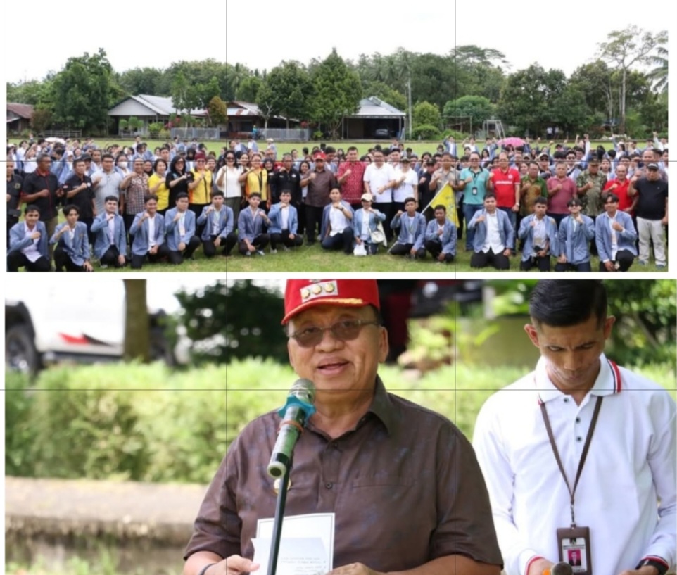 592 KKT Unsrat Manado Diterima Bupati Robby Dondokambey di Tombulu