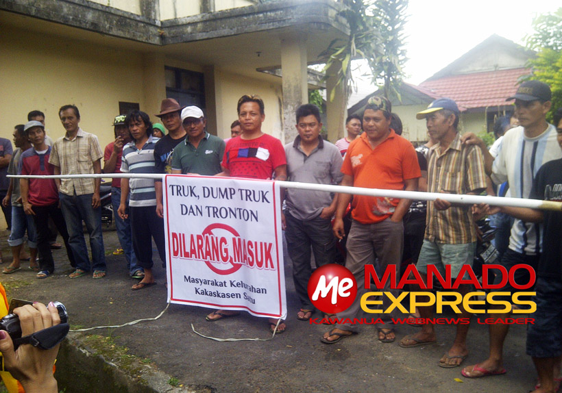 Jalan Rusak, Masyarakat Tuntut Perusahaan Tambang Galian C Tomohon