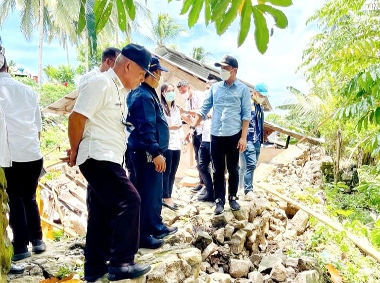 Bupati Sachrul Bersama Kepala BWSS I Tinjau Kondisi Sungai Lonsiow