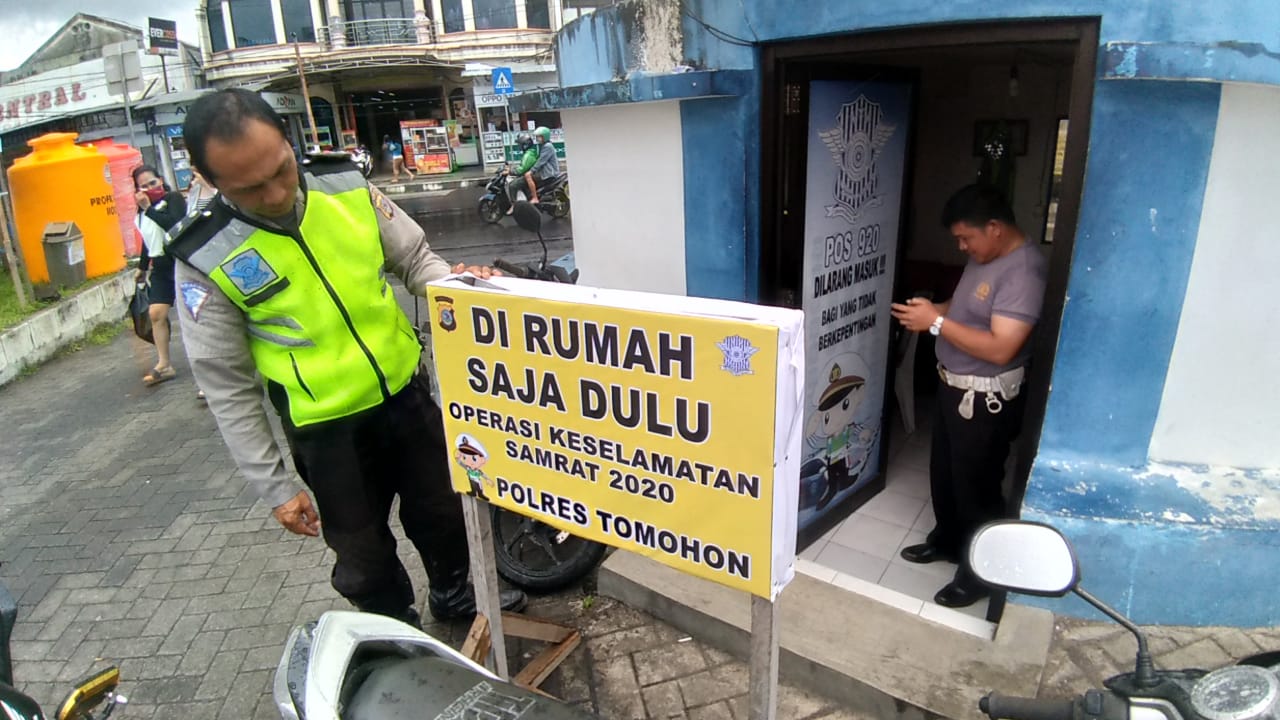 Polres Tomohon Imbau Warga Tidak Mudik