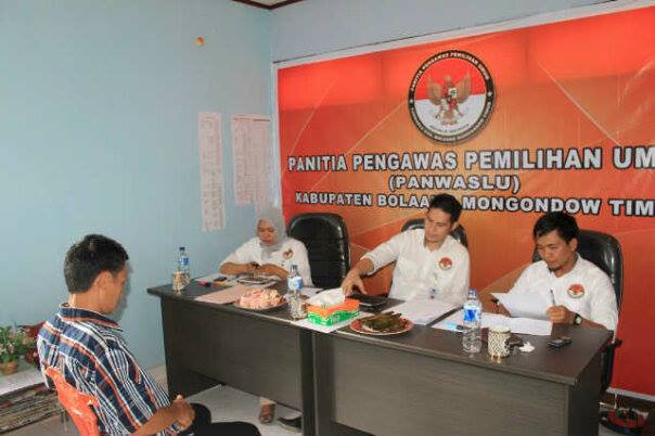  Panwaslu Boltim gelar Tes Wawancara Calon Panwaslucam