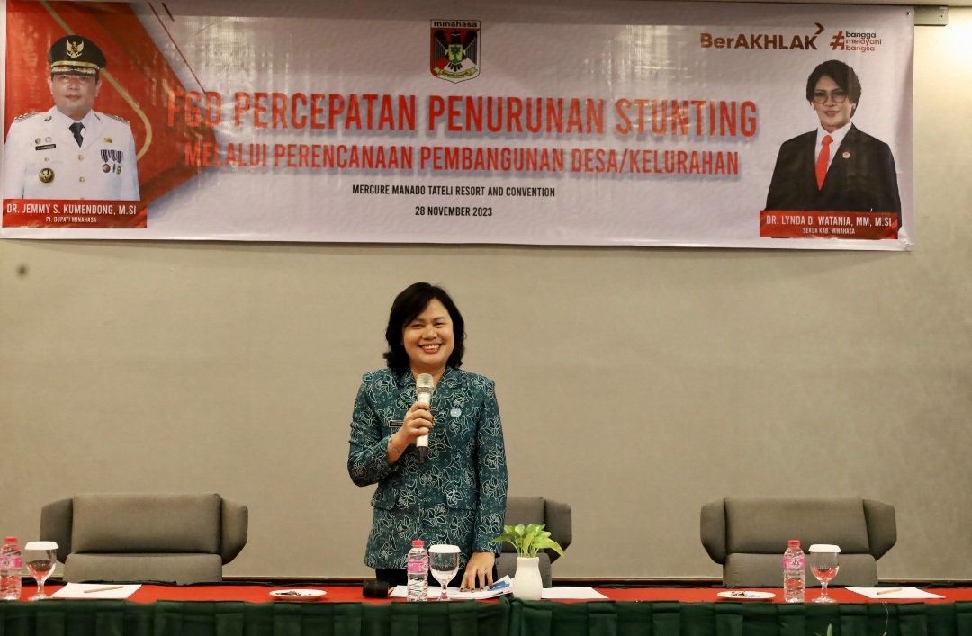 Djeneke Kumendong-Onibala Paparkan Strategi TP-PKK Mendukung Percepatan Penurunan Stunting di Minahasa