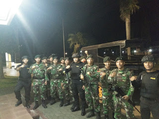 Antisipasi Teror, Polres Minsel Dan TNI Gelar Razia