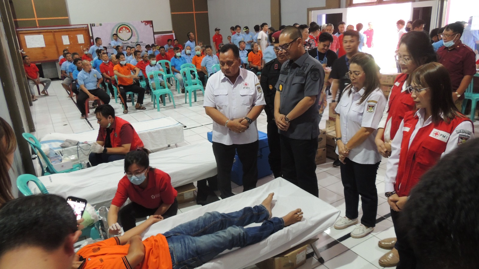 Warga Binaan Lapas Tondano Sumbangkan Darah Kepada PMI Minahasa